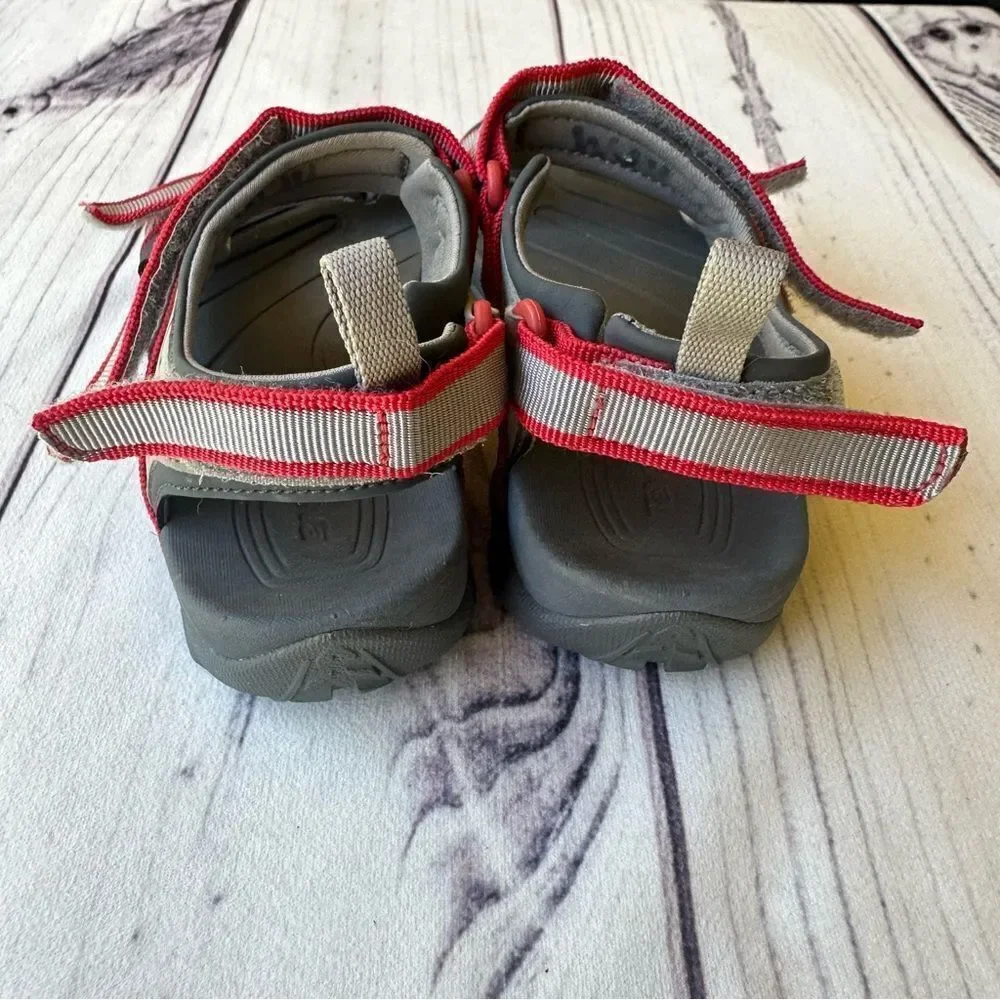 Teva Tanza Youth‎ Sandals Size 4 Unisex Adjustable Hook & Loop Hiking Water Shoe